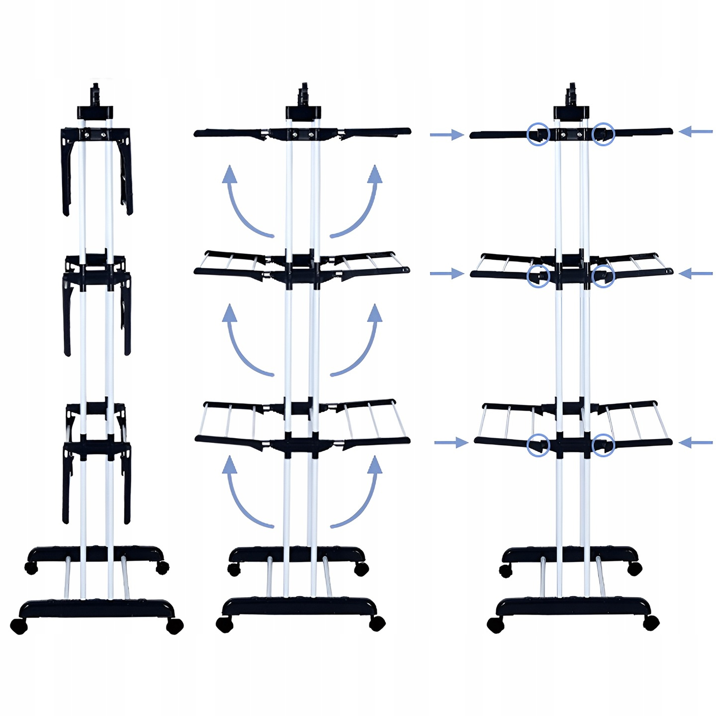 VELKÁ SUŠÁK NA PRÁDLO, STOJANOVÉ KALHOTY, SKLÁDACÍ VĚŠÁK, PEVNÁ, 40 KG Váha 4 kg