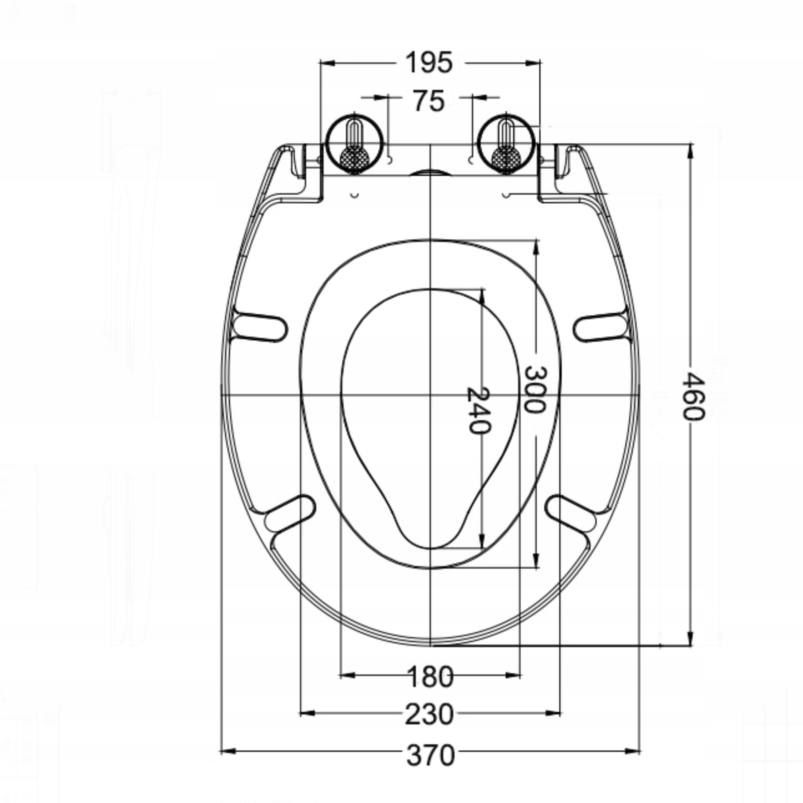 WC SEDÁTKO S POZVOLNÝM SKLÁPĚNÍM A ZABUDOVANOU VLOŽKOU PRO DĚTI 2v1 Délka 47 cm