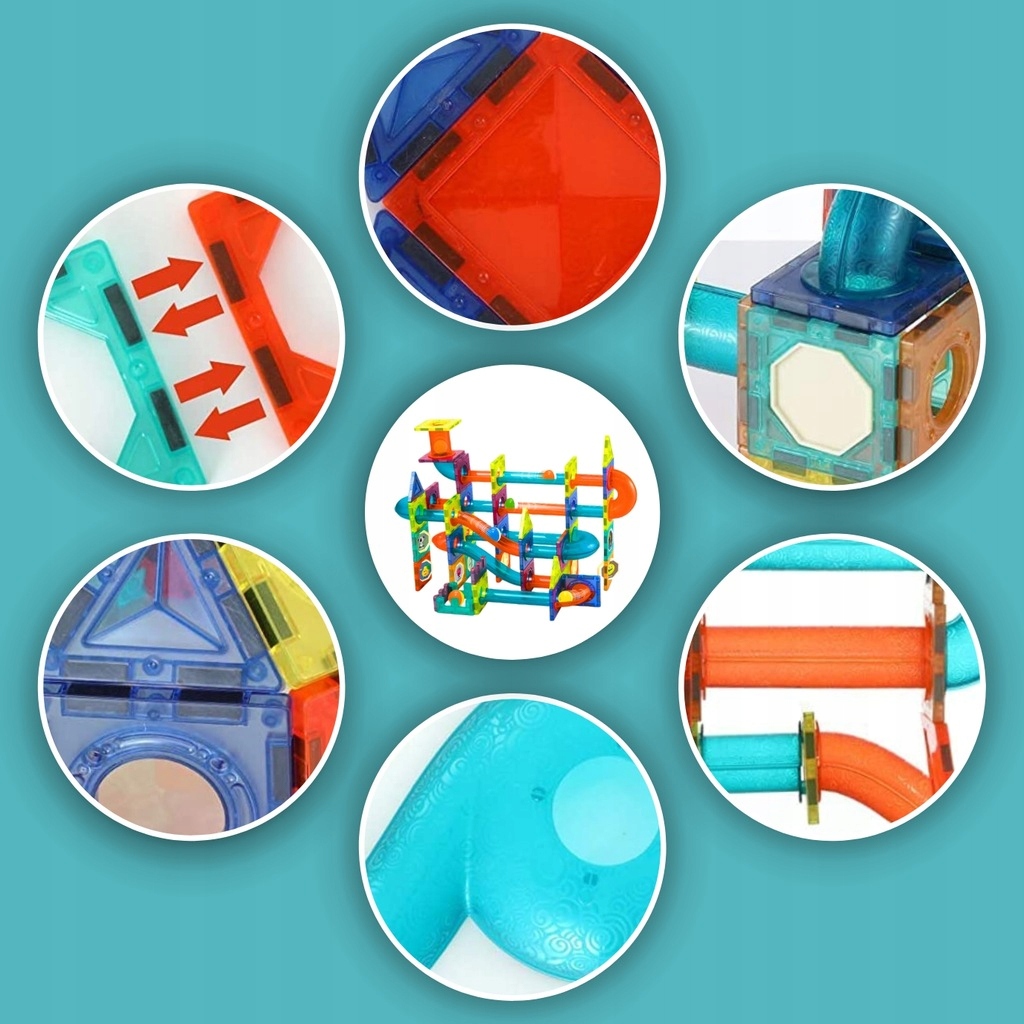 STAVEBNICE XXL KULIČKOVÁ DRÁHA KULODROM 96 DÍLKŮ VELKÁ DRÁHA Licence žádný