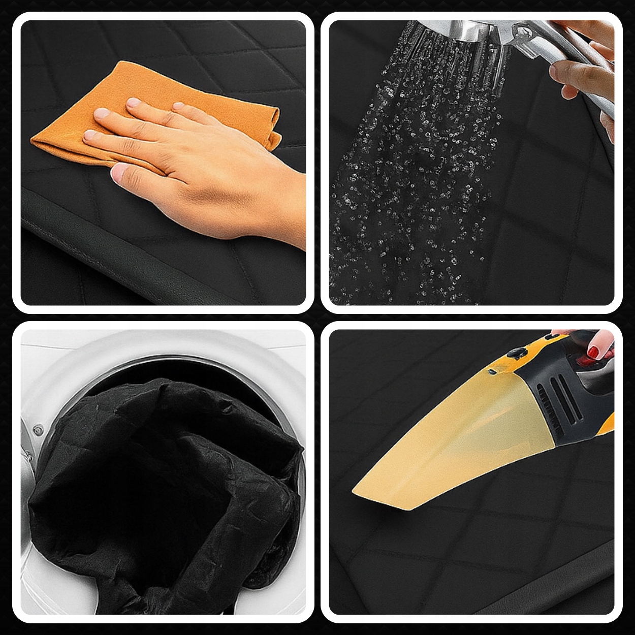 PODLOŽKA PRO PSA DO AUTA POTAH SEDADLA PREMIUM 4V1 VODĚODOLNÁ, PEVNÁ Výška výrobku 35 cm