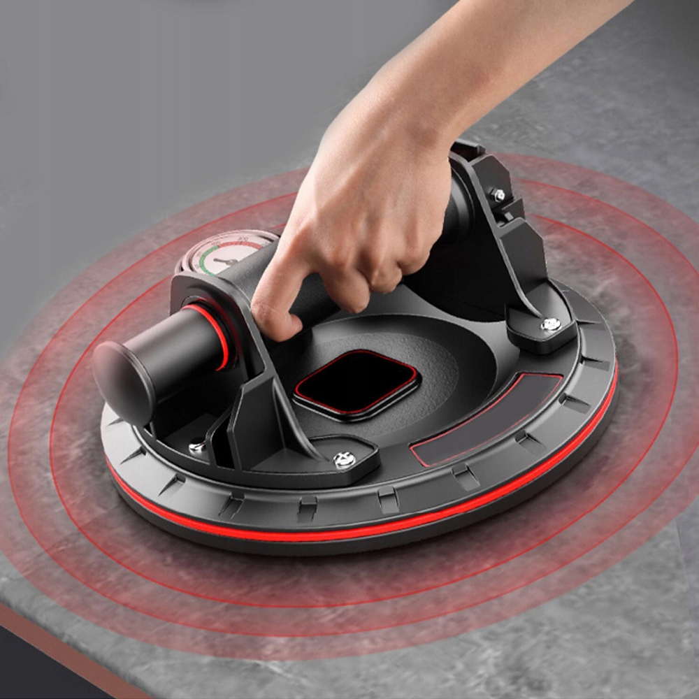 DRŽÁK PŘÍSAVKA S MANOMETREM A PUMPIČKOU NA GLAZURU DLAŽDIC MECHANICKÝ 300 KG EAN (GTIN) 5903686075469