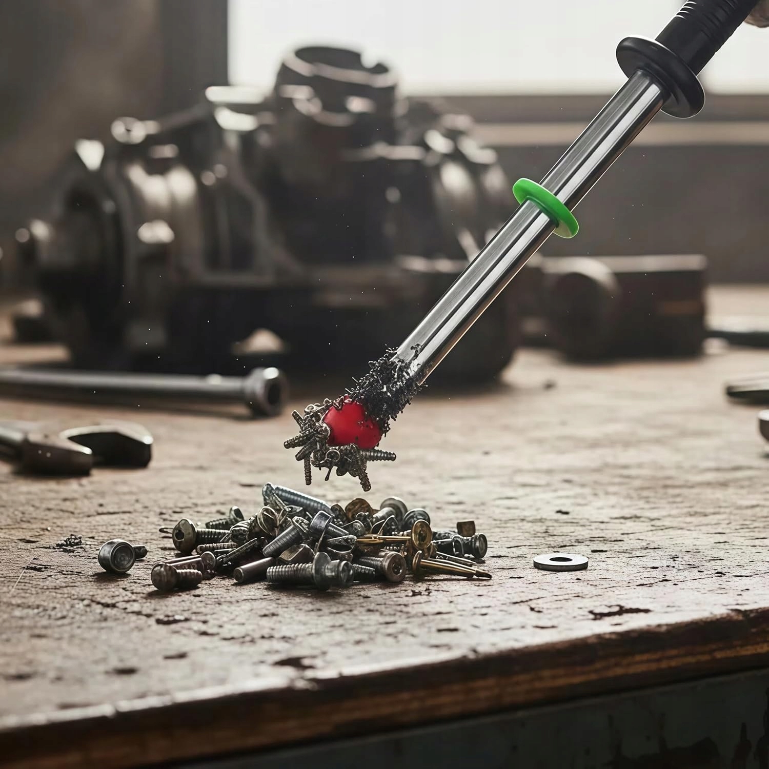 MAGNETICKÝ SBĚRAČ OCELOVÝCH PILIN HOŘČÍK DLOUHÝ 58 cm 580 mm Značka Energy