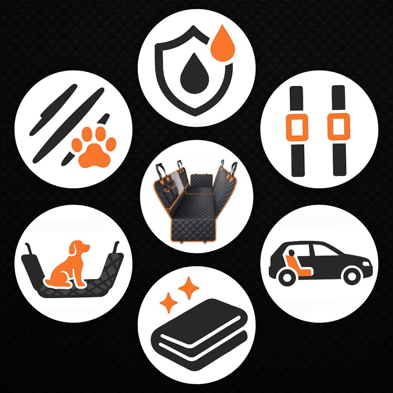 PODLOŽKA PRO PSA DO AUTA POTAH SEDADLA PREMIUM 4V1 VODĚODOLNÁ, PEVNÁ Kód výrobce MATA DLA PSA DO SAMOCHODU MEMFOW