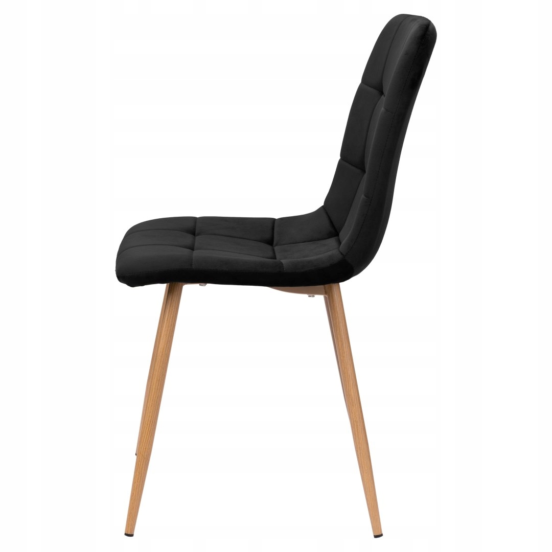 Židle čalouněná velurem MONTANA VELVET černá Výška nábytku 88 cm