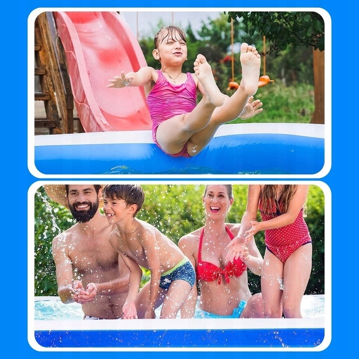 BAZÉN VELKÝ RODINNÝ OBDÉLNÍKOVÝ ZAHRADA TERASA 262 X 175 CM Značka MEMFLOW