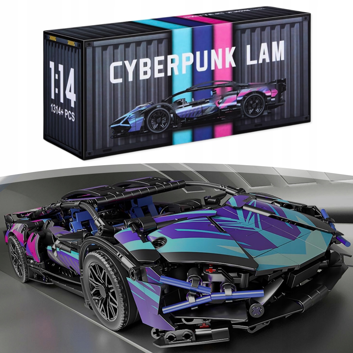 STAVEBNICE SPORTOVNÍ AUTO LAMBORGHINI VYROBENÉ Z BLOKY HRAČKA DÁREK Informace o bezpečnosti a shodě výrobku Nevhodné pro děti mladší než je uvedený věk. Používat pod dohledem dospělé osoby.