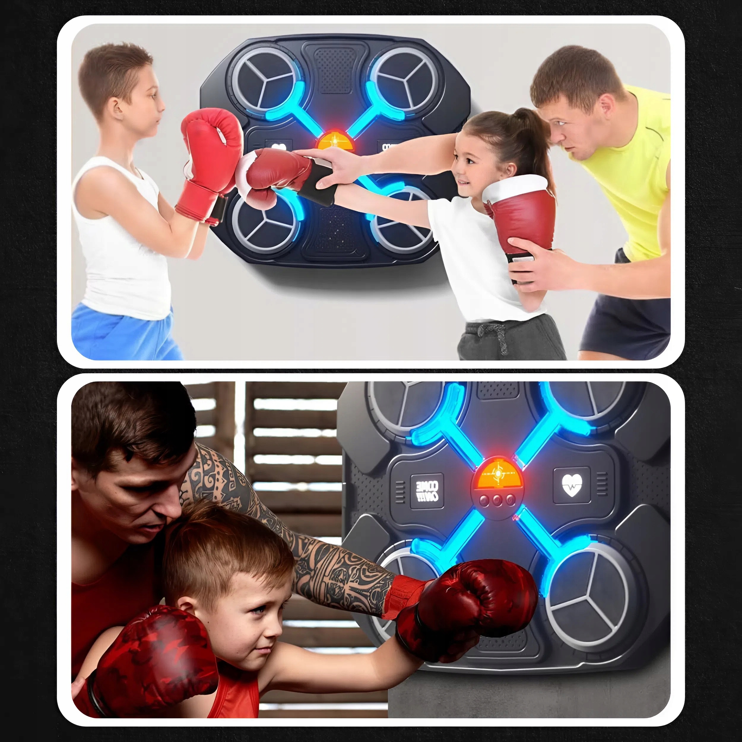 TRÉNINKOVÝ BOXOVACÍ STROJ NA STĚNU BLUETOOTH PRO DĚTI Kód výrobce Elektroniczna mata bokserska