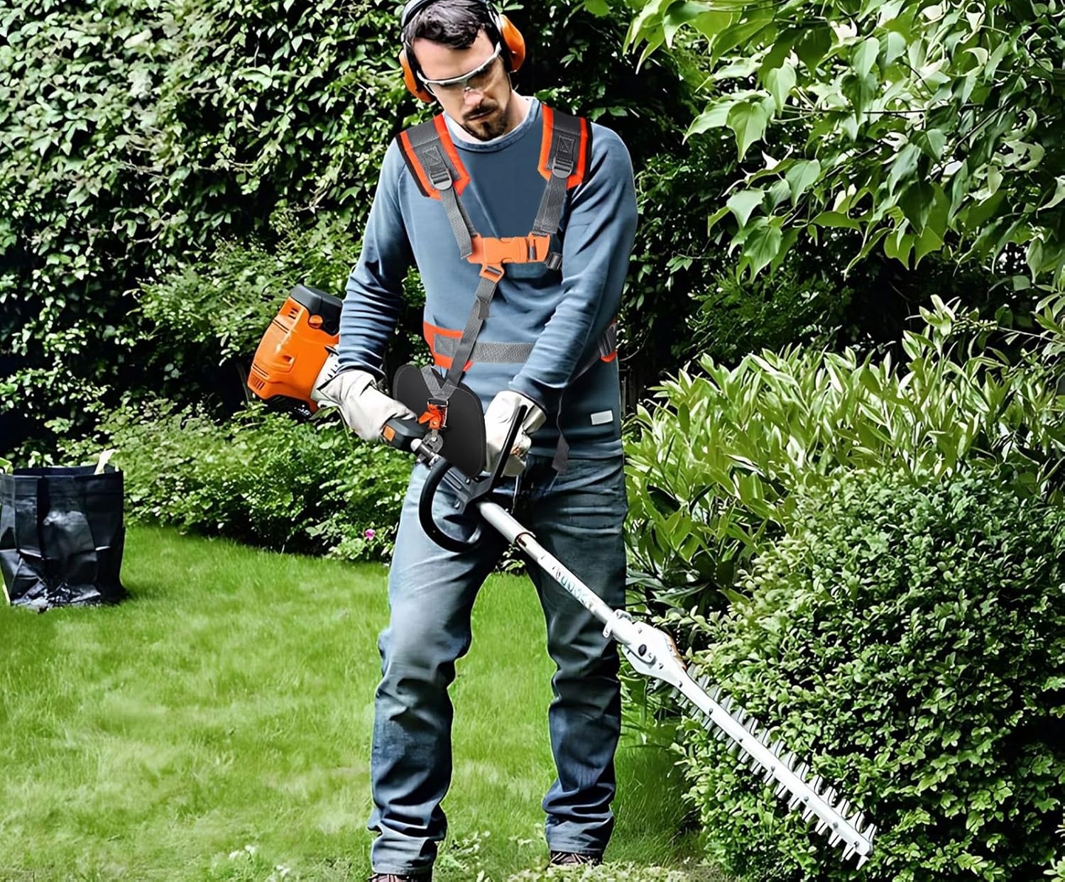 POPRUHY PRO BENZÍNOVOU KOSU VYŽÍNAČE NOSNÉ PÁSY REGULOVATELNÝ POSTROJ Koanni Typ ostatní