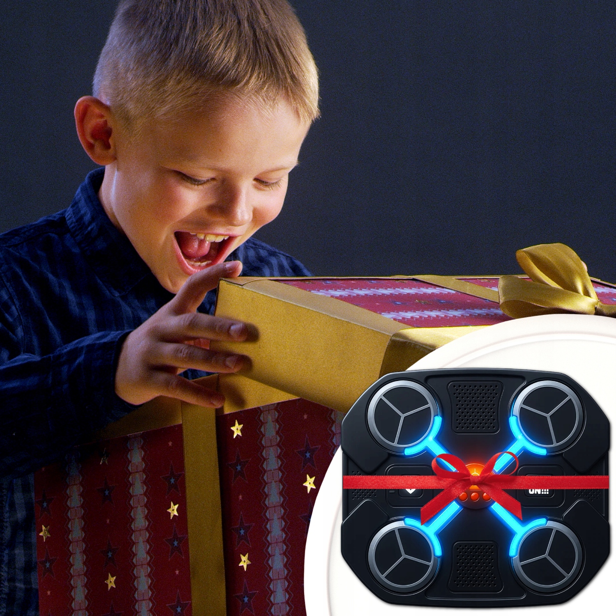 TRÉNINKOVÝ BOXOVACÍ STROJ NA STĚNU BLUETOOTH PRO DĚTI Model Muzyka boks mat