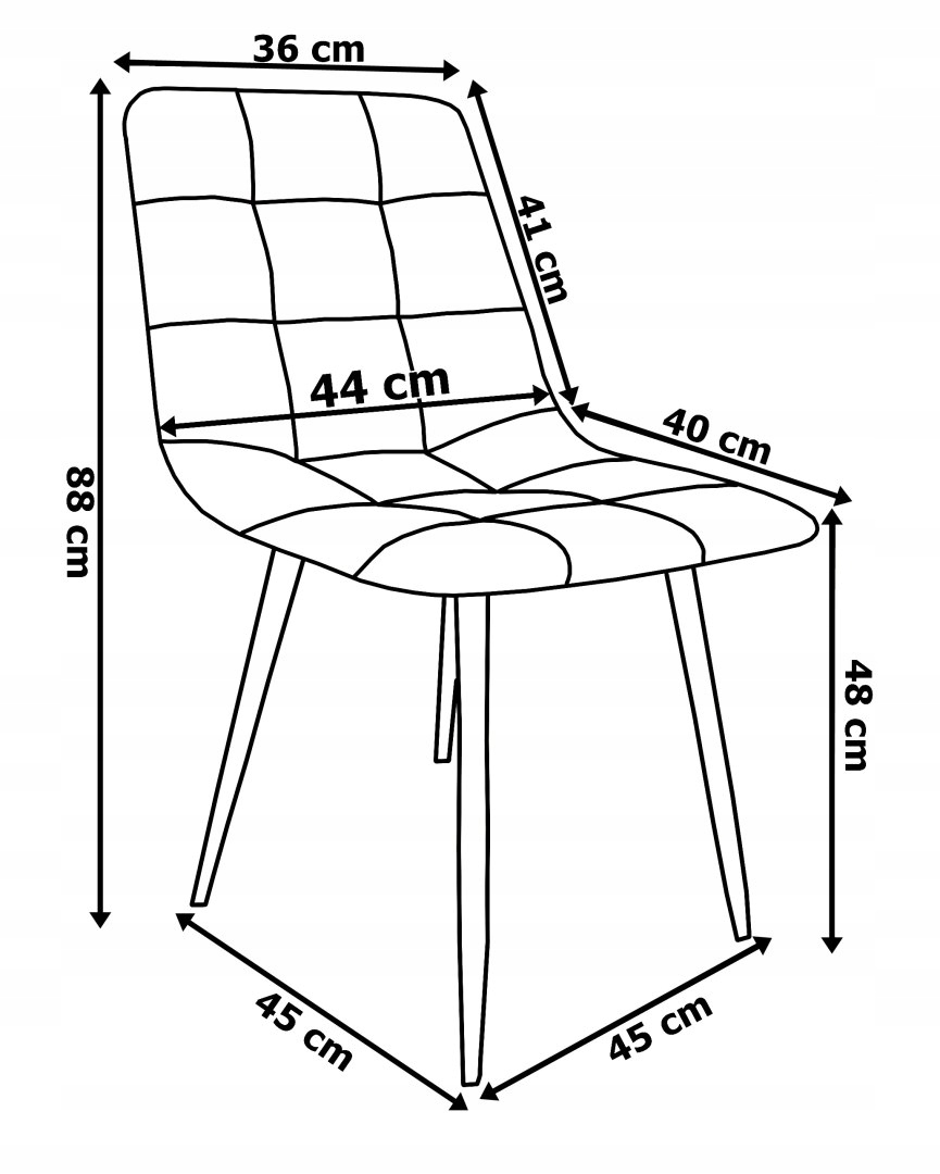 Židle čalouněná velurem MONTANA VELVET černá Stav balení originální
