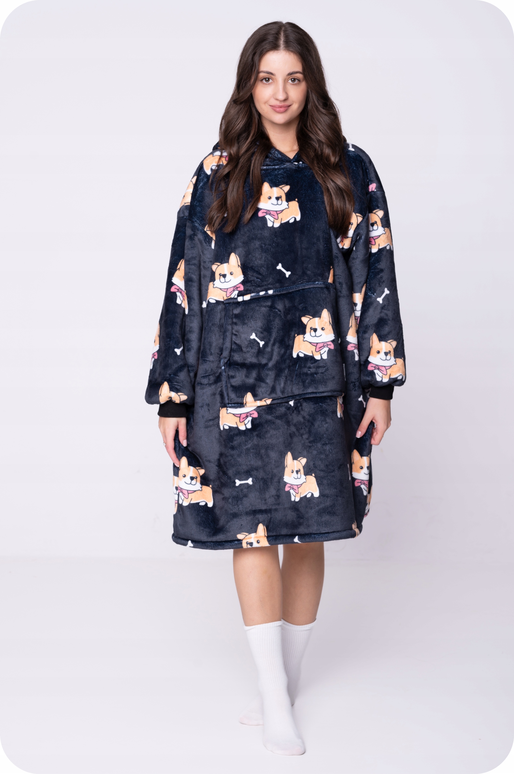 DEKA oversize mikina VELKÁ TĚSNĚJŠÍ MIKINA MIKINOVÁ DEKA 2v1 XXL CORGI VZOR CHLUPAVÁ Deka EAN (GTIN) 5903867205531