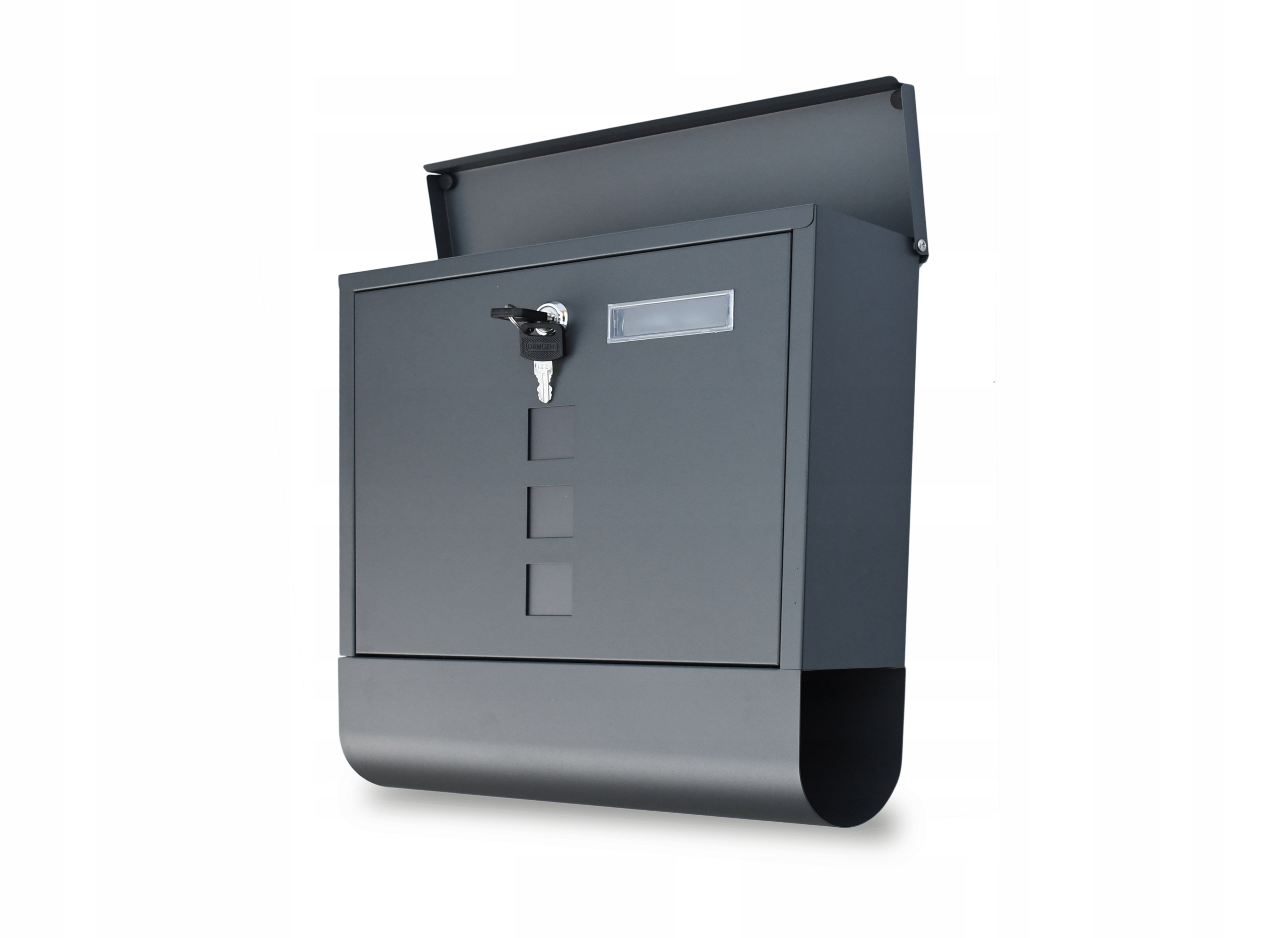 POŠTOVNÍ SCHRÁNKA POŠTOVNÍ na noviny ANTRACITOVÁ pošta do domu A4 Velká Barva šedá