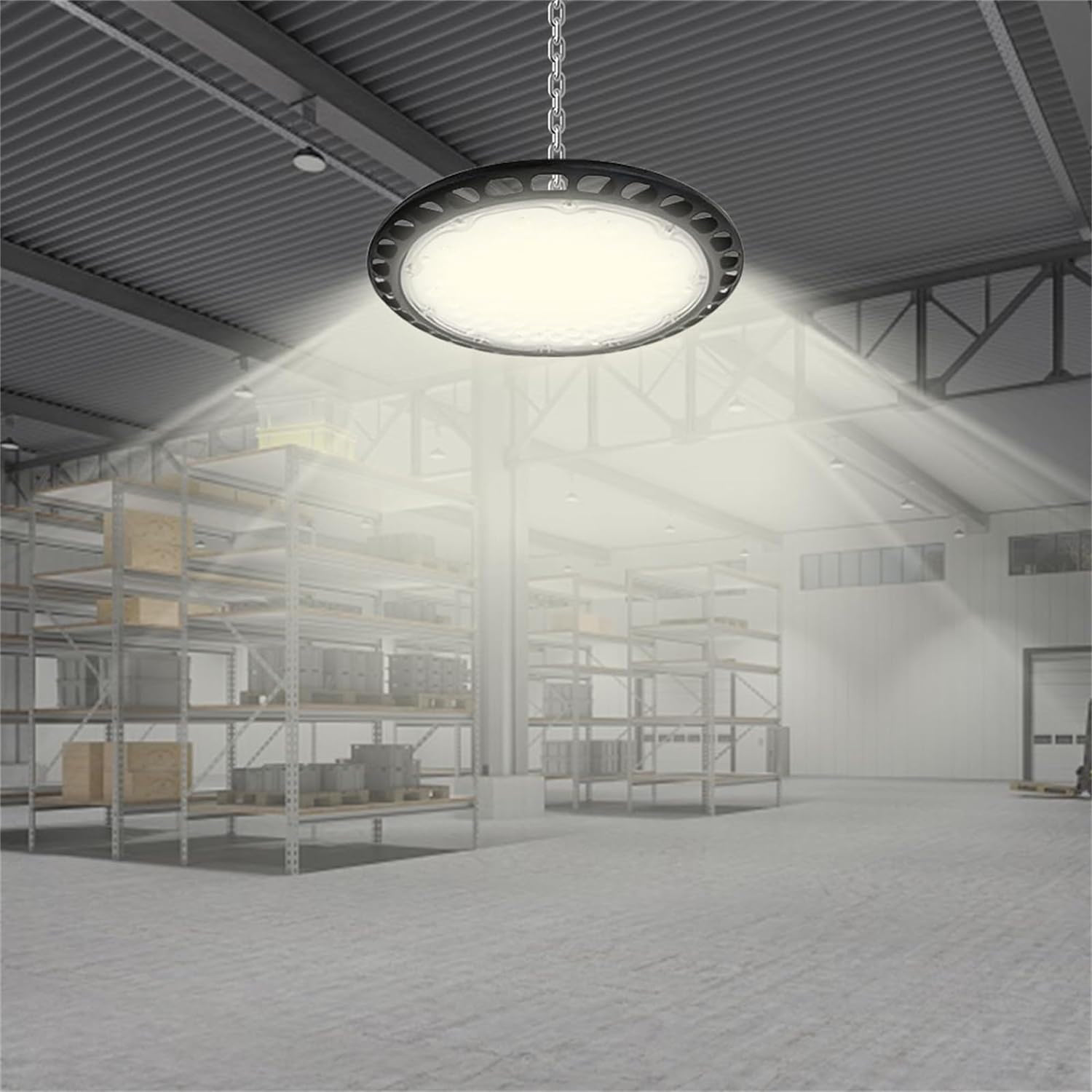HERMETICKÁ LED průmyslová závěsná lampa UFO IP65 HighBay 20000lm 200W Značka Nela-Styl
