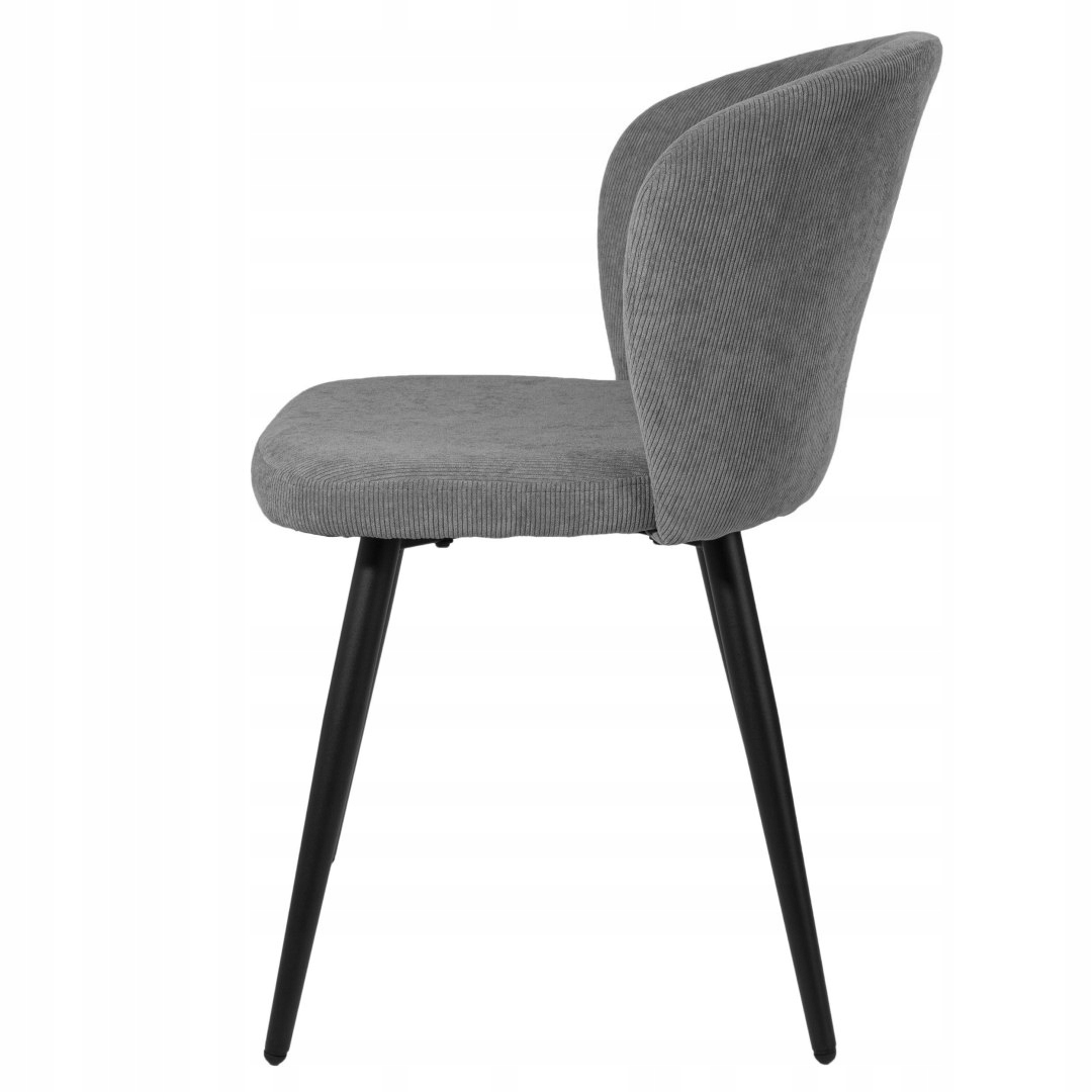 Čalouněná židle KROSBY manšestr grafitová Šířka nábytku 54 cm