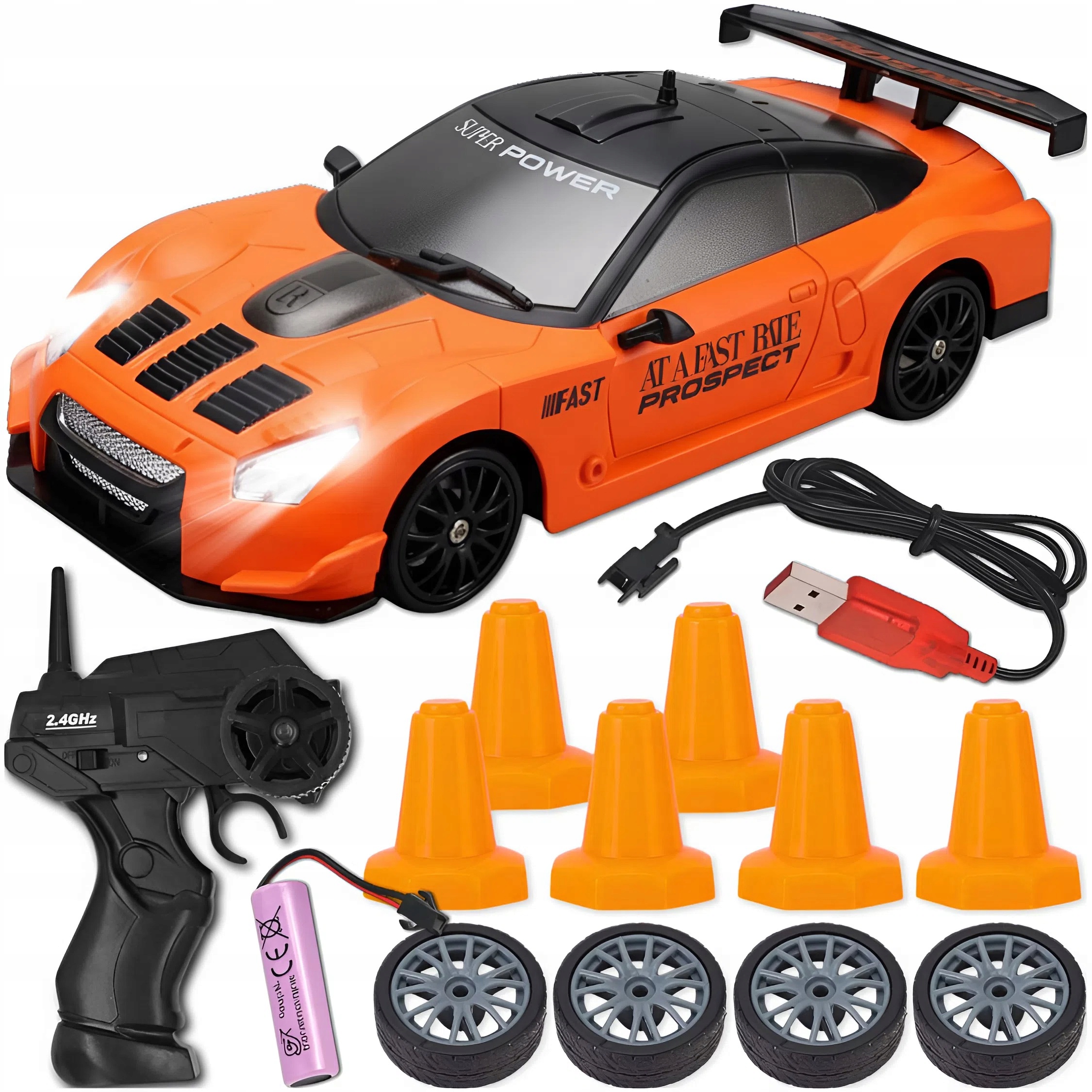 AUTO NA DÁLKOVÉ OVLÁDÁNÍ 4X4 S OVLADAČEM OVLÁDÁNÍM PRO DRIFT EAN (GTIN) 5904902675524