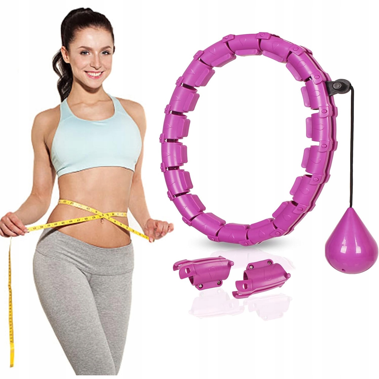 HULA HOOP S HUBNOUCÍ ZÁTĚŽÍ HULAHOP S KOVOVÝM ZÁVAŽÍM A LOŽISKY Kód výrobce HULA HOP SMART FIOLETOWY