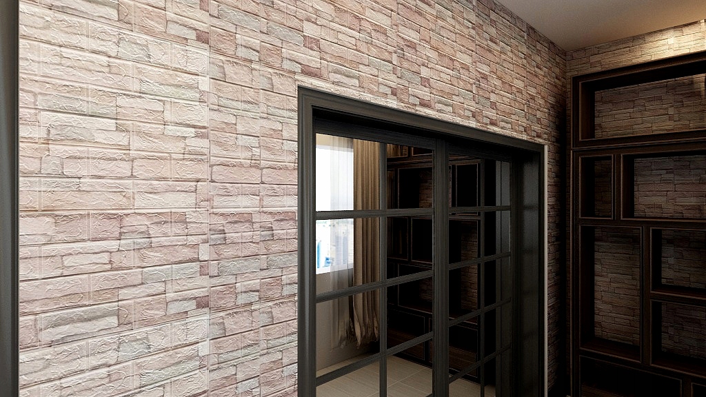 3D NÁSTĚNNÉ PANELY SAMOLEPICÍ CIHLOVÁ TAPETA #2 Značka Nela-Styl