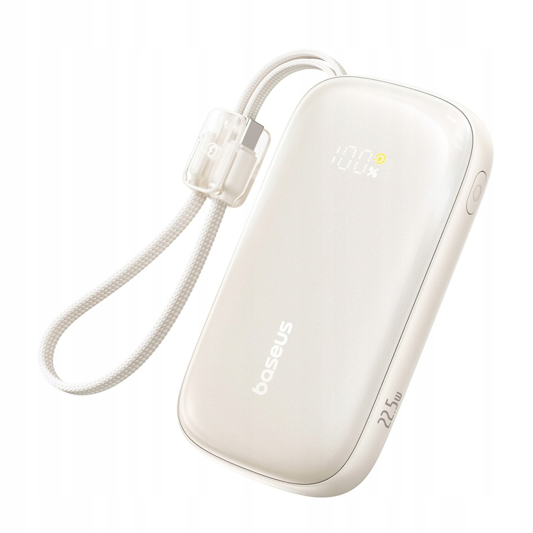 Powerbanka 10000 mAh 22.5 W s vodítkem EnerFill FC21 Qpow 3 Ultra - béžová
