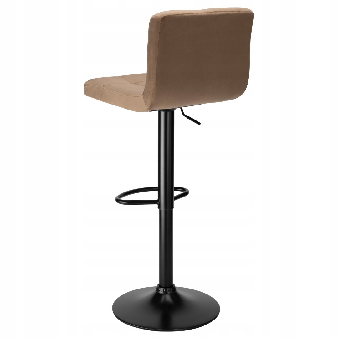 Barová židle ARAKO BLACK sametová mokka VELVET Barva nábytku černá odstíny hnědé