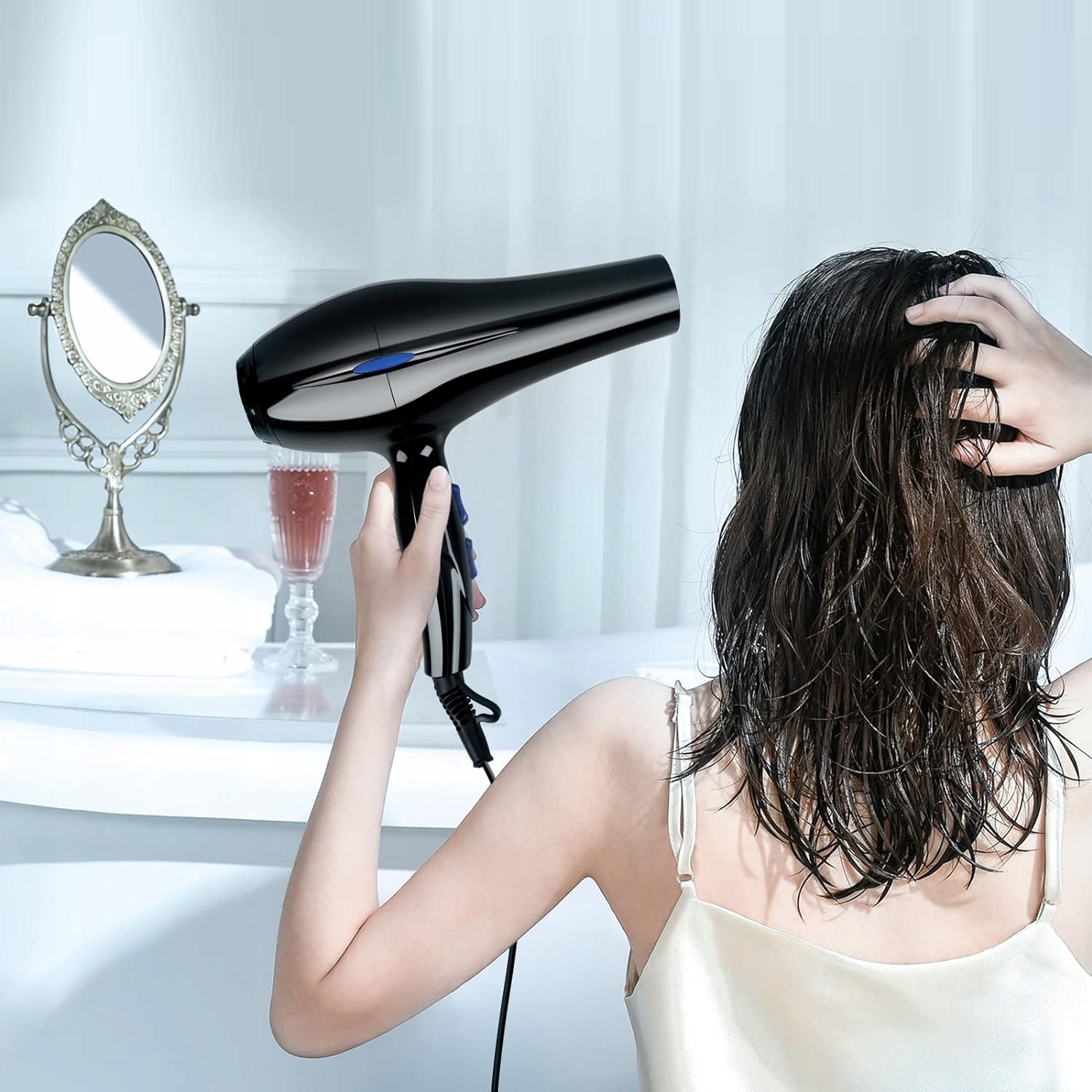 SUŠIČ VLASŮ IONIZACE DIFUZÉR STUDENÝ VZDUCH KONCENTRÁTOR VÝKONNÝ 2200 W Výkon 1200 W