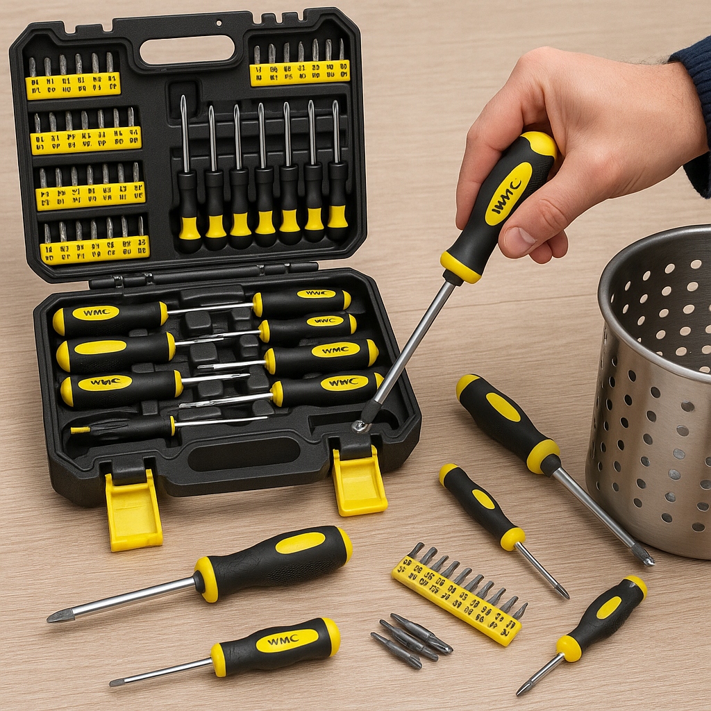 SADA PŘESNÝCH ŠROUBOVÁKŮ S MAGNETEM BITY NÁSTAVCE TORX 65el Kód výrobce 1065