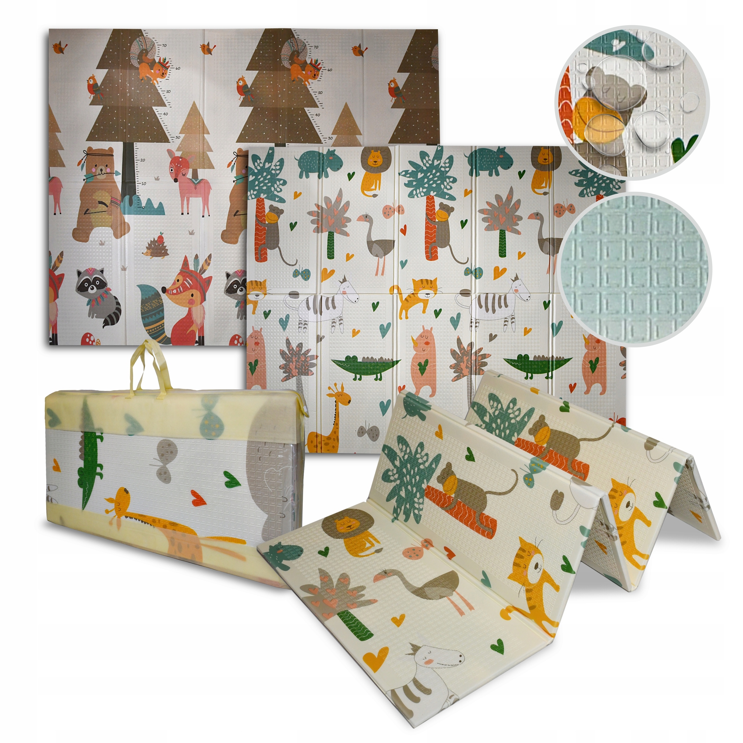 VZDĚLÁVACÍ PĚNOVÁ PODLOŽKA KE SKLÁDÁNÍ PRO DĚTI VELKÁ 180x200, OBOUSTRANNÁ, SILNÁ Obsahuje baterie ne