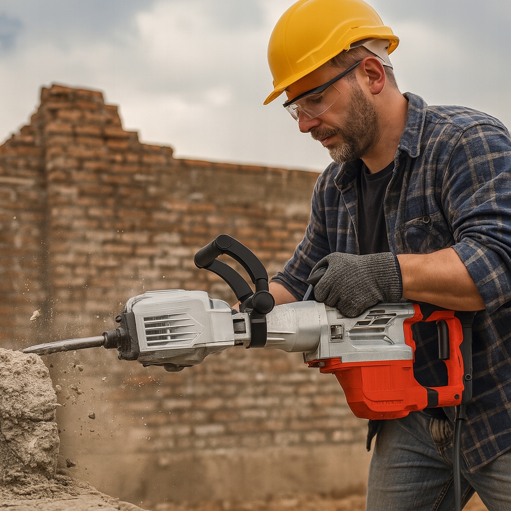 DEMOLIČNÍ ÚDEROVÉ KLADIVO PRO KOVÁNÍ BETONU VÝKONNÉ 1700 W + PŘÍSLUŠENSTVÍ EAN (GTIN) 5903175331472