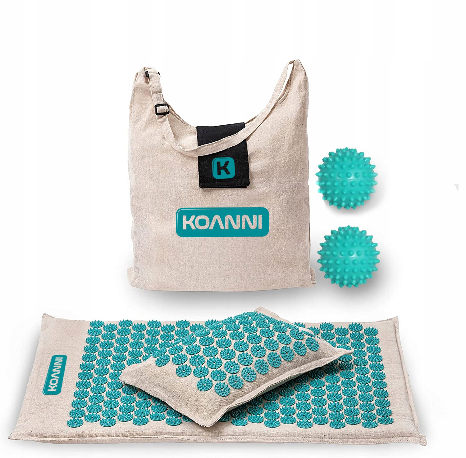 AKUPRESURNÍ PODLOŽKA 100% PŘÍRODA POHANKA + LEN + KOKOS Barva hnědá