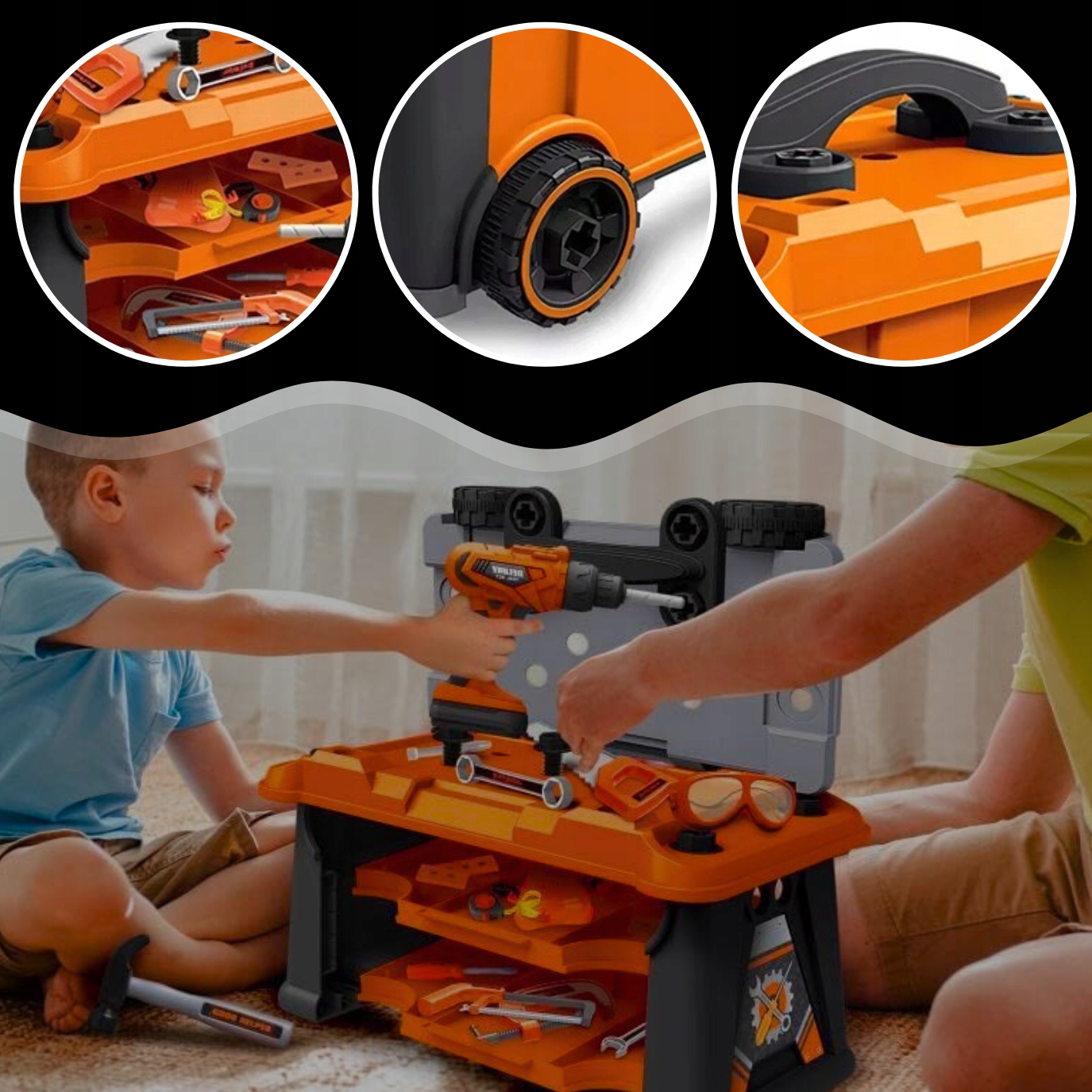 Stavebnice pro kutily, dílna, bedna na HRAČKA pro chlapce Pohlaví chlapci