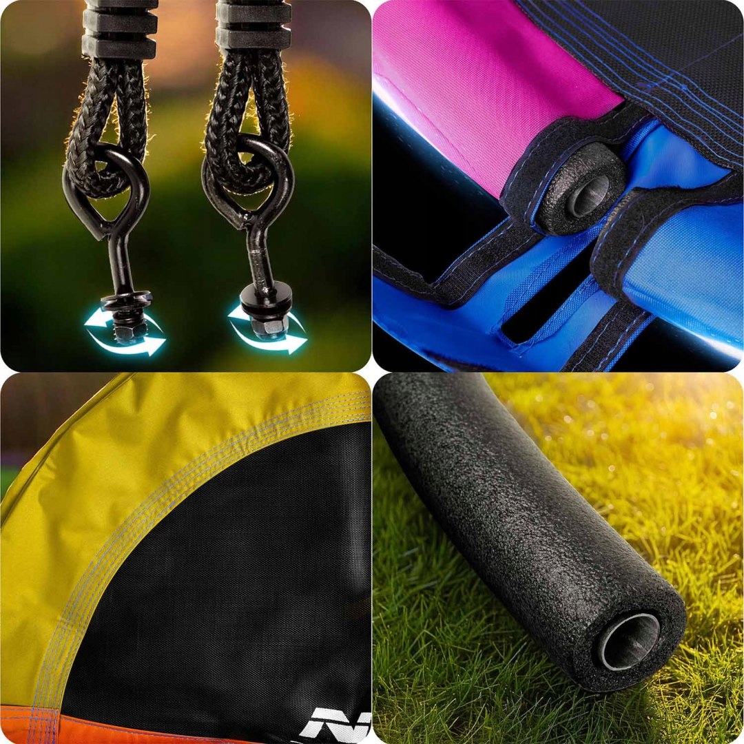 Houpačka čapí hnízdo Neo-Sport Swingo 100 cm Neo-Sport Materiál kov syntetický materiál