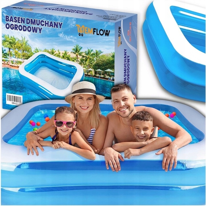 BAZÉN VELKÝ RODINNÝ OBDÉLNÍKOVÝ ZAHRADA TERASA 262 X 175 CM EAN (GTIN) 5906186327854