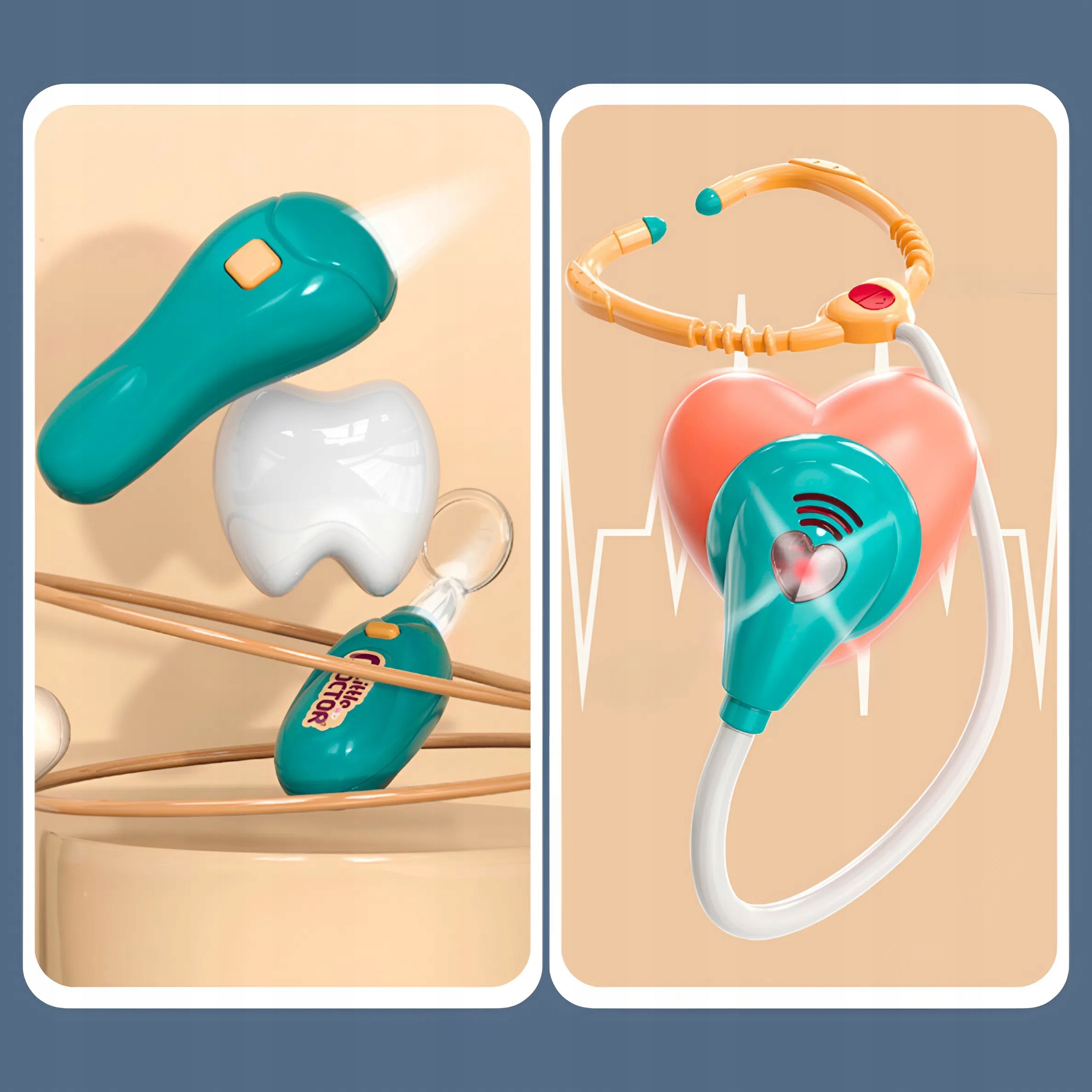 SADA MALÉHO LÉKAŘE, KOČÁREK DOKTOR EKG INTERAKTIVNÍ PRO DĚTI XXL 26 KS Pohlaví chlapci dívky