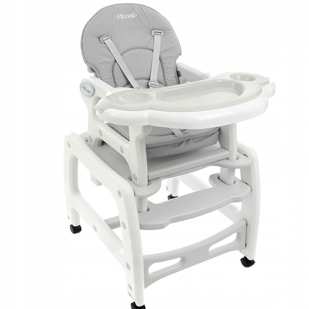 NASTAVITELNÁ JÍDELNÍ ŽIDLIČKA S PÁSOVÝM PODNOSEM A PODNOŽKOU PREMIUM Značka Piccolo
