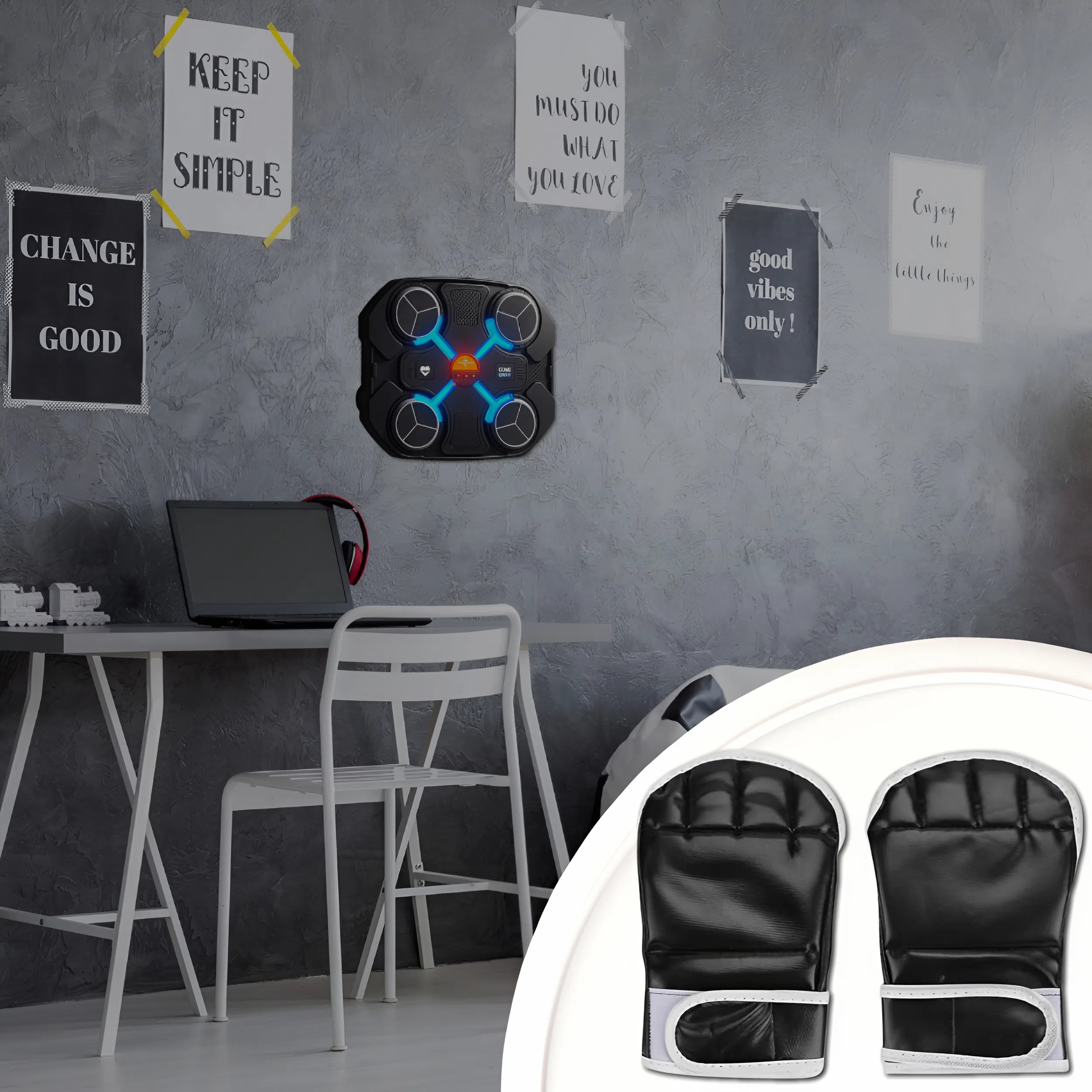 TRÉNINKOVÝ BOXOVACÍ STROJ NA STĚNU BLUETOOTH PRO DĚTI Druh boxovací sada