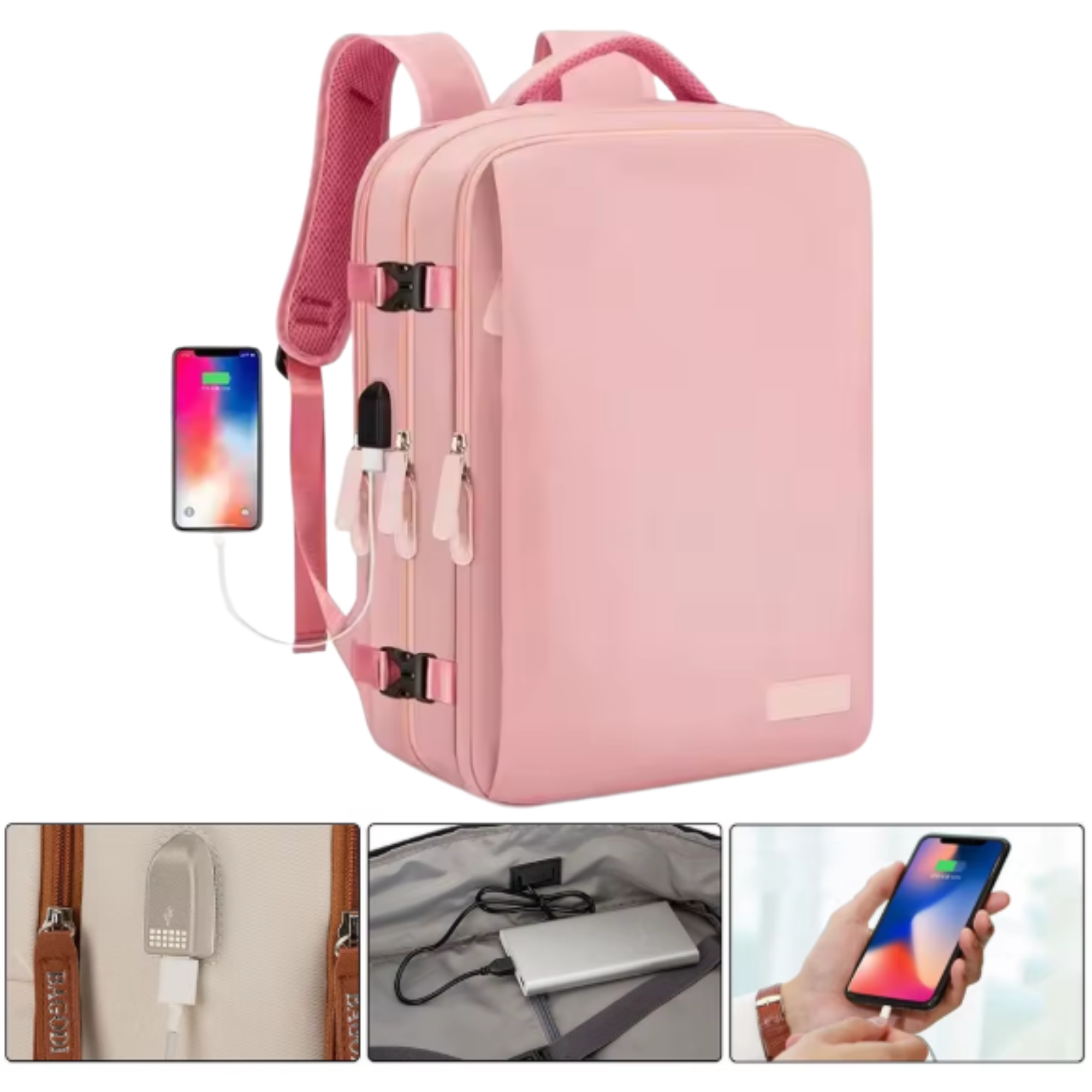 SET 2x Batoh Příruční zavazadlo pro letadlo 45x30x20 LOT USB Taška na boty Kód výrobce PLECAK106-Z