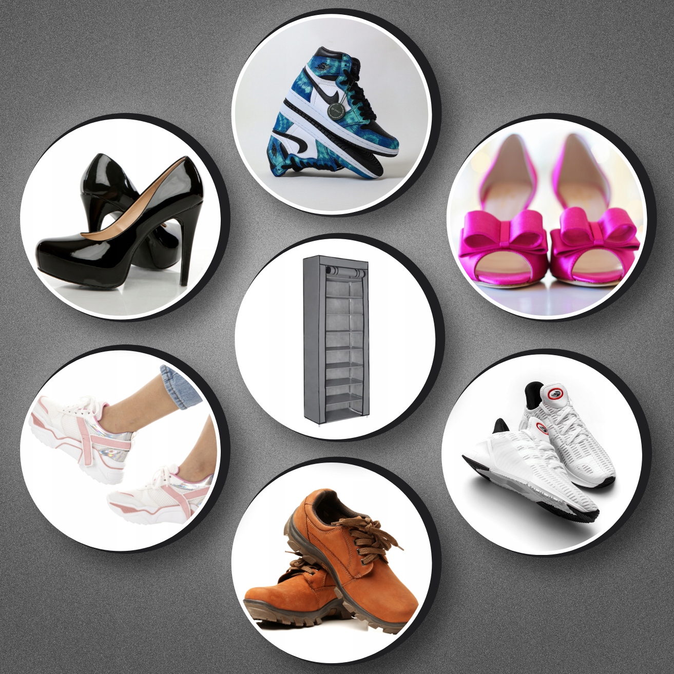 SKŘÍŇ NA BOTY TEXTILNÍ OBUV SKLÁDACÍ POLICE REGÁL PROSTORNÝ XXL Počet úrovní více než 5