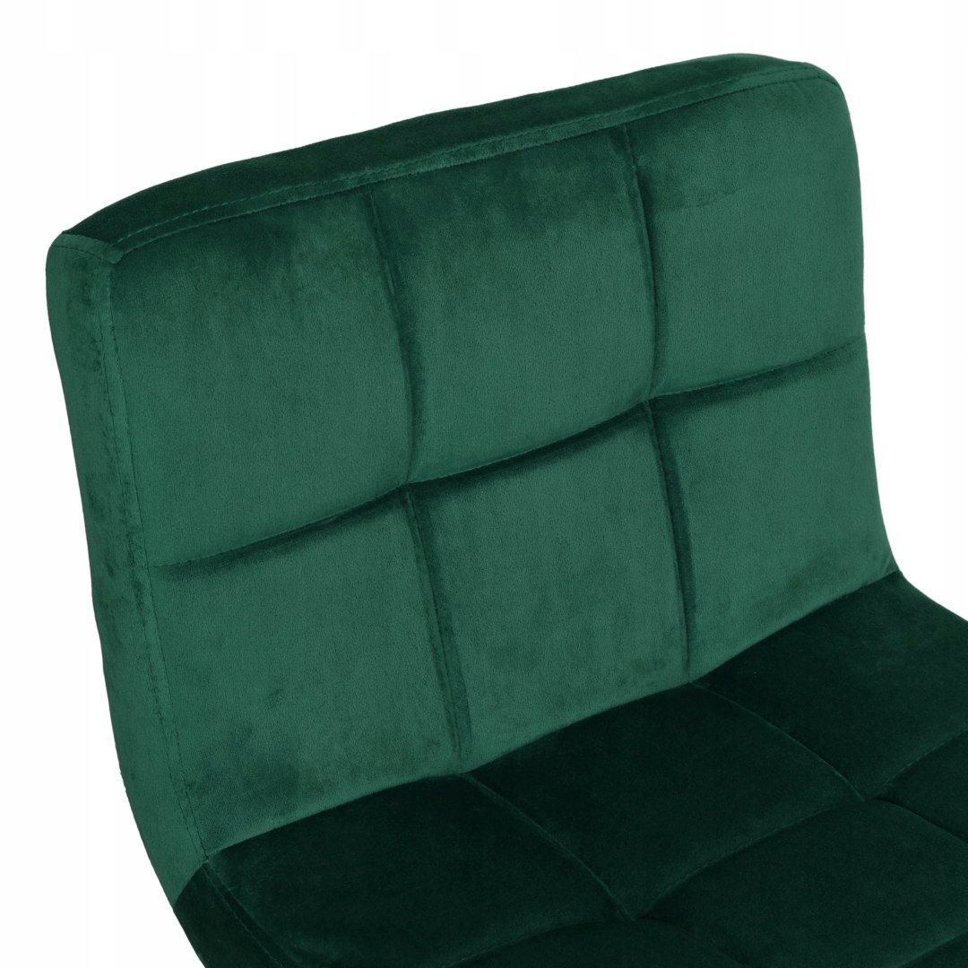 Barová židle ARAKO BLACK sametová tmavě zelená VELVET EAN (GTIN) 5902340322413