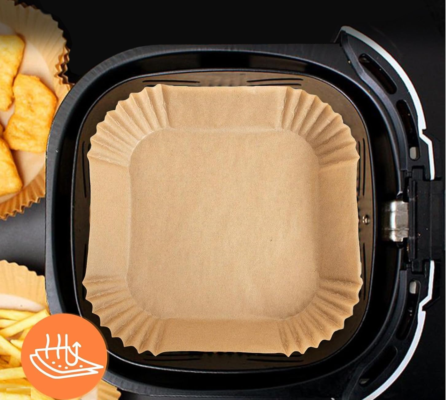 400X ORGANIZÉR AIR FRYER PAPÍROVÉ VLOŽKY DO BEZTUKOVÉ FRITÉZY EAN (GTIN) 5903686071706