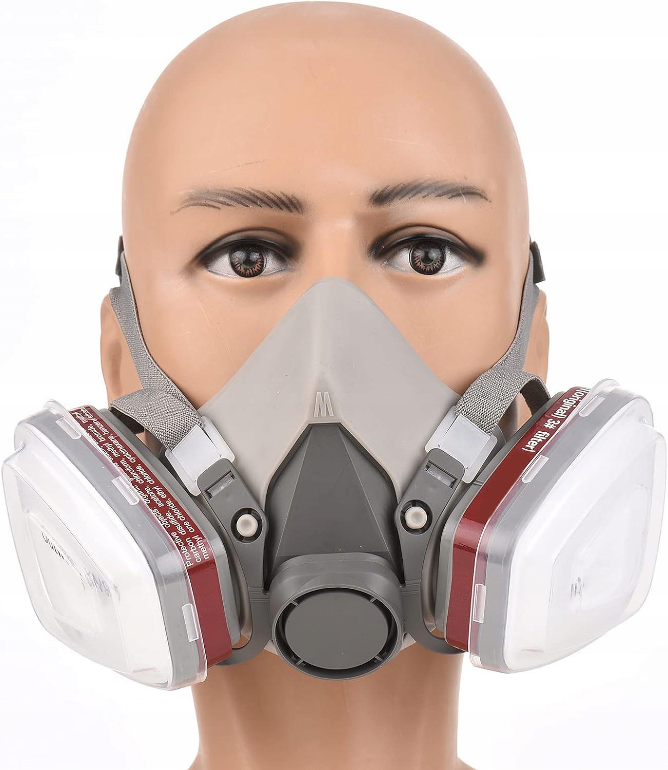 LAKOVACÍ MASKA 4100 + 2x UHLÍKOVÉ VLOŽKY + 12x FILTRY + BRÝLE Koanni Kód výrobce x171 półmaska spawalnicza przeciwgazowa