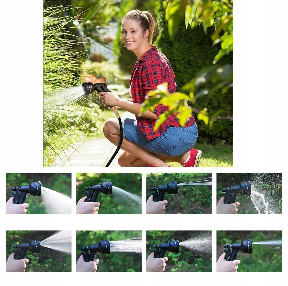 ZAHRADNÍ ROZTAHOVACÍ HADICE 30 m + SPOJKY + PISTOLE Váha výrobku včetně jednotkového obalu 3 kg