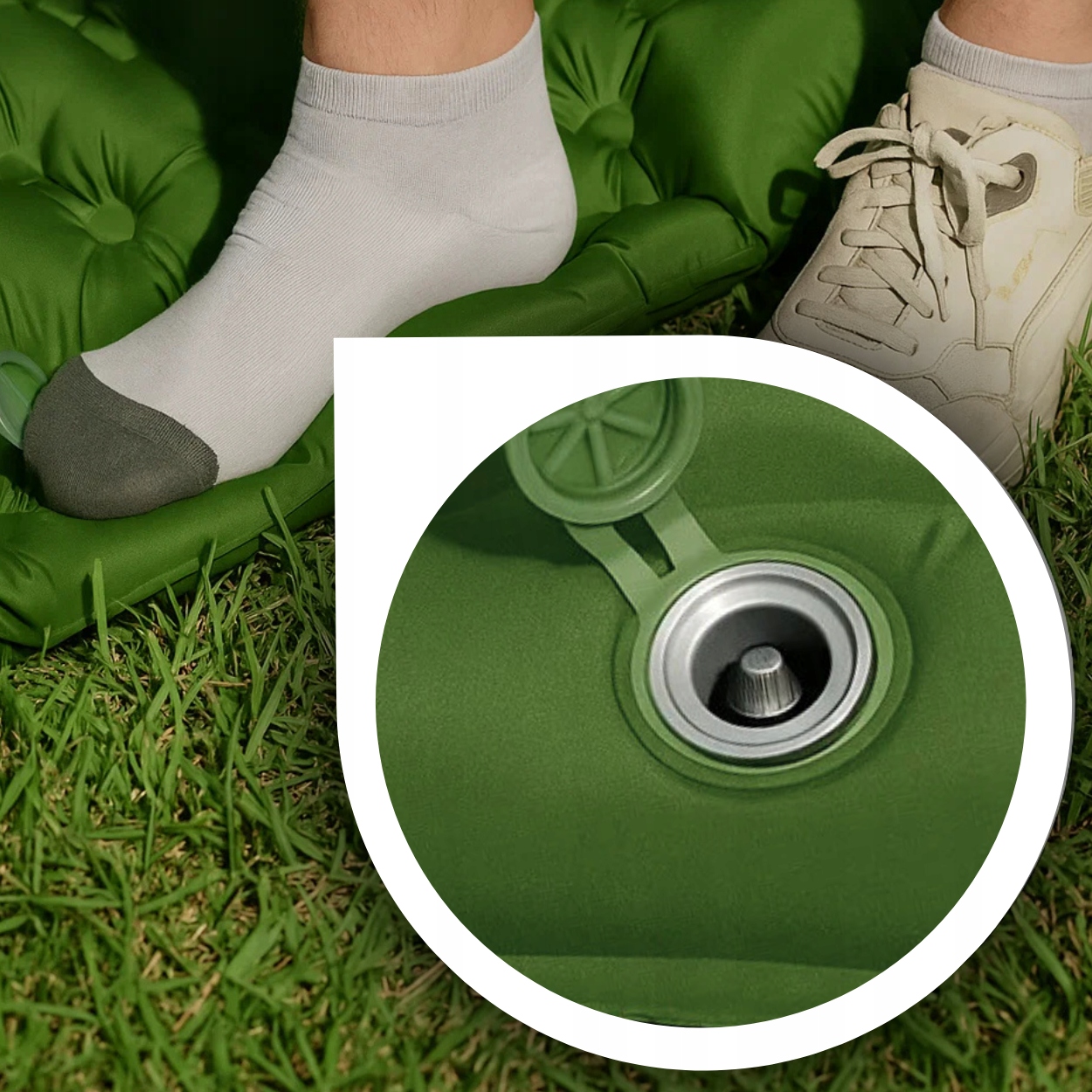 MATRACE S KEMPINGOVÝM POLŠTÁŘEM, ROLOVACÍ PODLOŽKA POD STAN Váha 0.5 kg