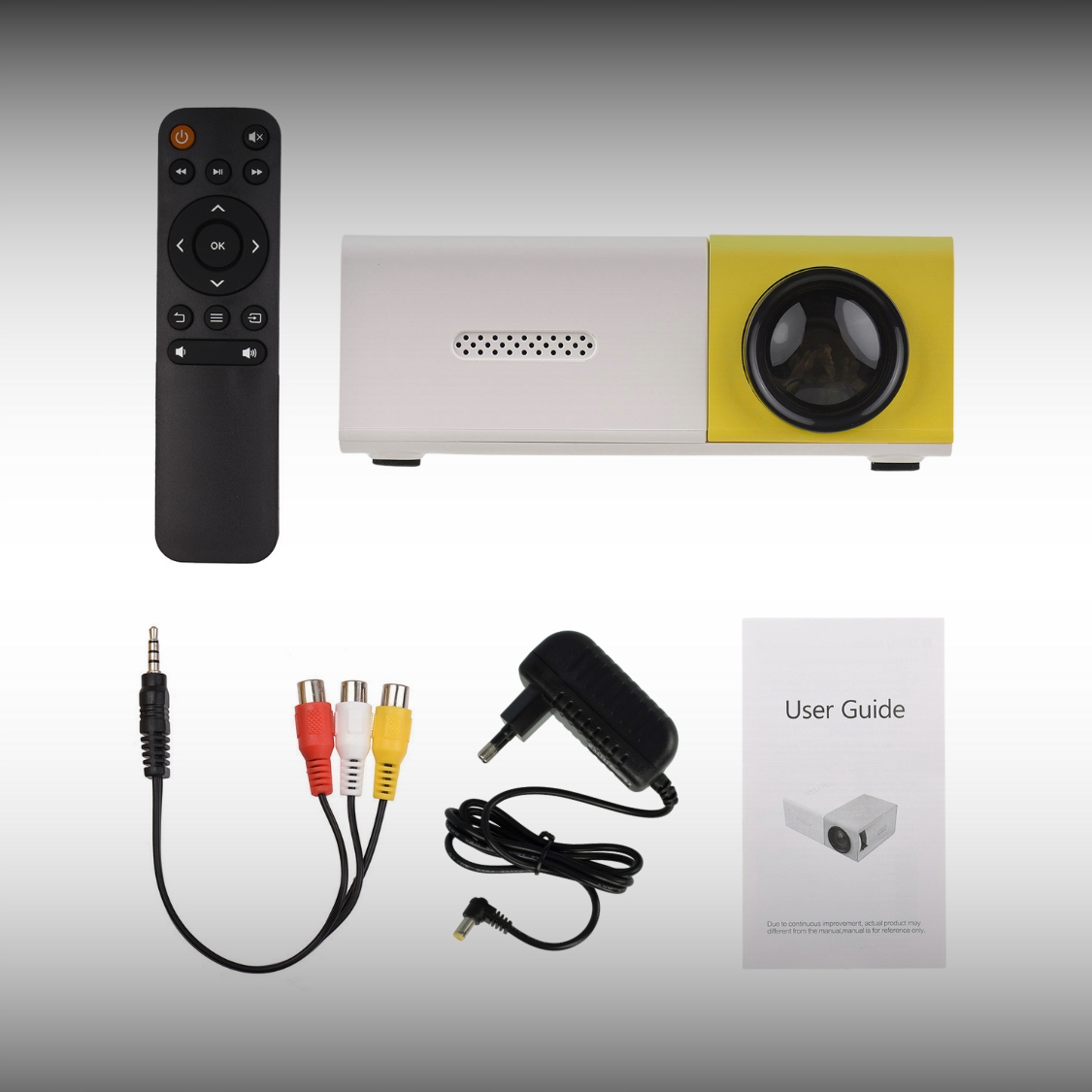 PŘENOSNÝ PROJEKTOR MINI LED FULL HD PRO KINO DOMA POHÁDKOVÉ FILMY Stav balení originální