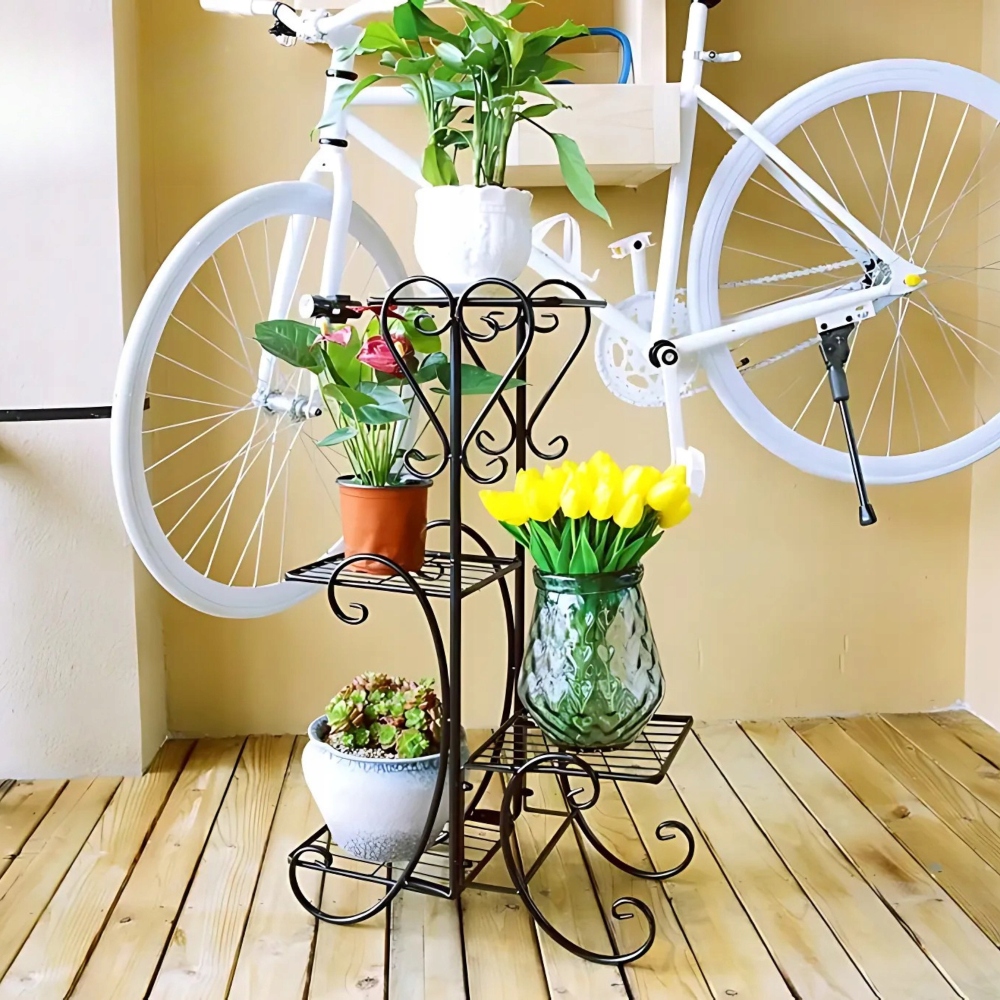 KVĚTINOVÝ STOJAN NA KVĚTINY KOVOVÝ STOJAN LOFT ROSTLINY REGÁL 79 CM Materiál provedení kov