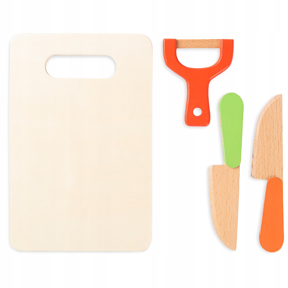 DŘEVĚNÉ OVOCE A ZELENINA NA KRÁJENÍ SADA XXL NA MAGNET S KRABIČKOU 18ks Stav balení originální