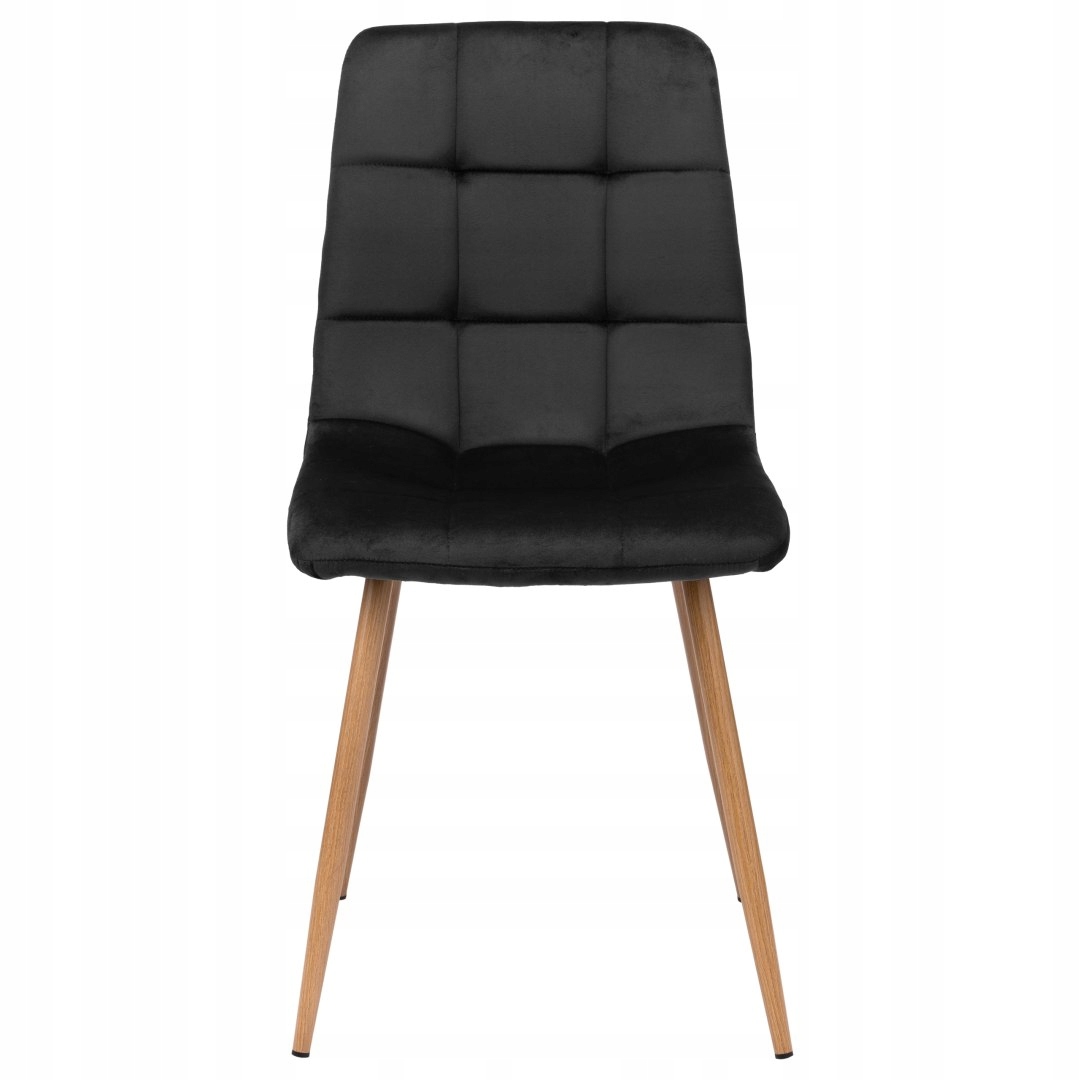 Židle čalouněná velurem MONTANA VELVET černá Šířka nábytku 44 cm