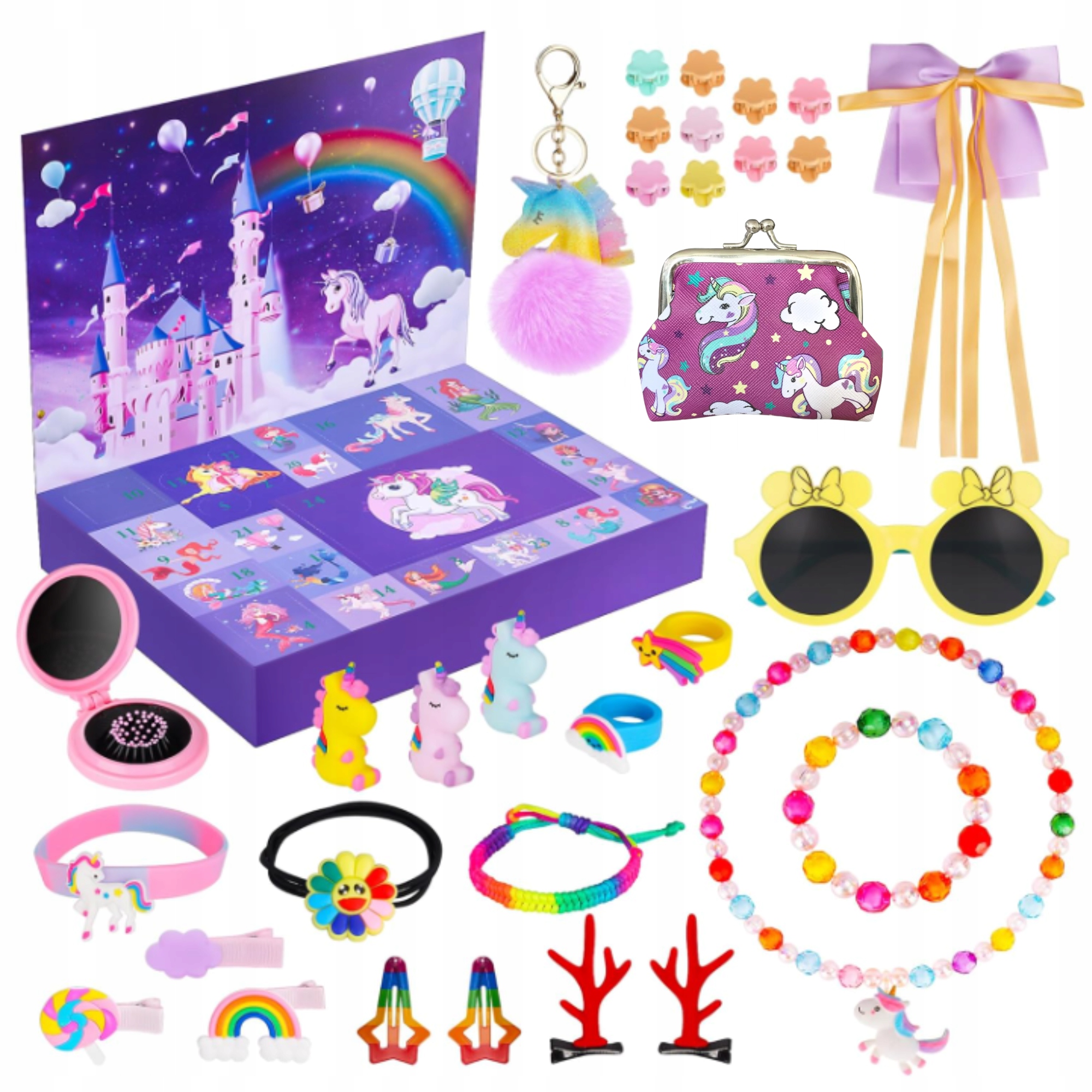 ADVENTNÍ KALENDÁŘ SADA DÁREK PRO DÍVKU 24 KUSŮ NA VÁNOCE