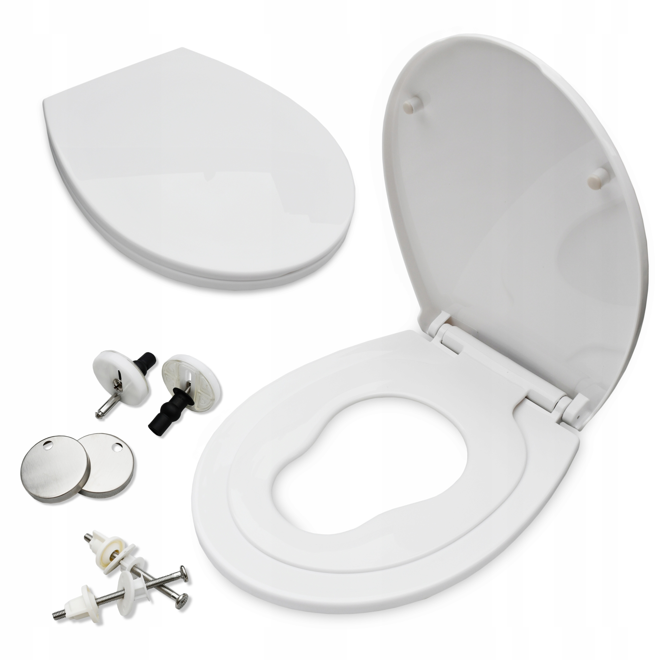 WC SEDÁTKO S POZVOLNÝM SKLÁPĚNÍM A ZABUDOVANOU VLOŽKOU PRO DĚTI 2v1