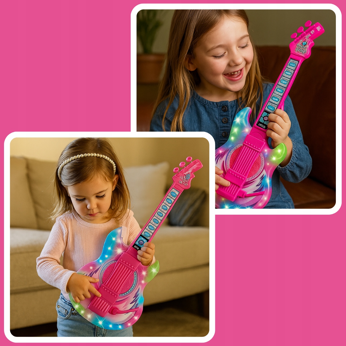 ELEKTRICKÁ KYTARA KARAOKE MIKROFON HRAČKA PRO DĚTI VELKÝ SET Informace o bezpečnosti a shodě výrobku Nevhodné pro děti mladší než je uvedený věk. Používat pod dohledem dospělé osoby. Nevhodné pro děti do 36 měsíců