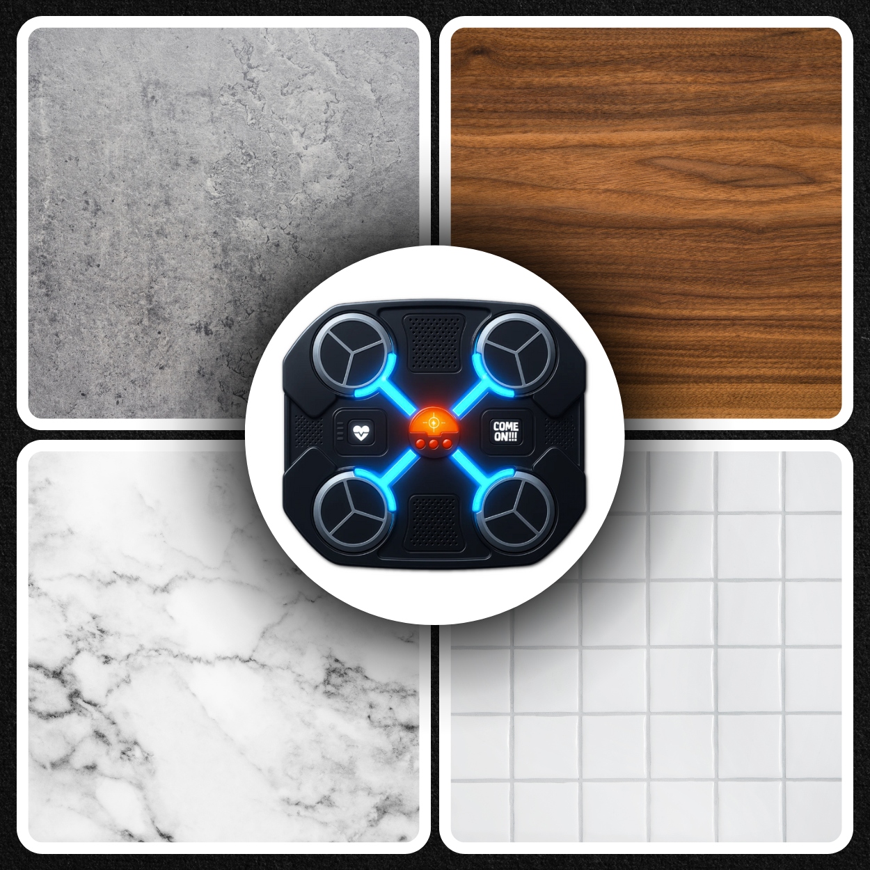 TRÉNINKOVÝ BOXOVACÍ STROJ NA STĚNU BLUETOOTH PRO DĚTI Váha výrobku včetně jednotkového obalu 2.51 kg