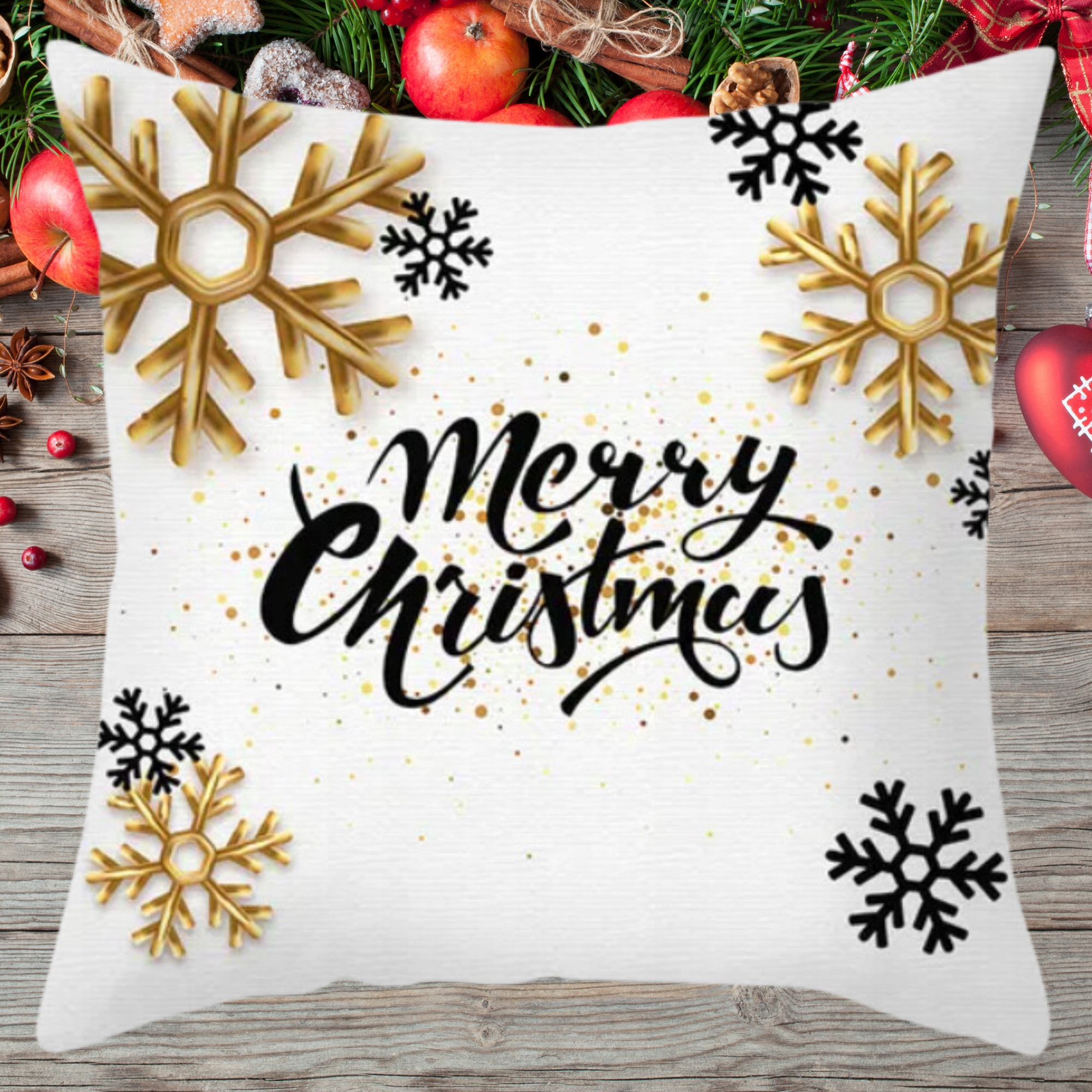 4x SET POVLAK NA POLŠTÁŘ VÁNOČNÍ POVLEČENÍ VÁNOČNÍ 40X40 Kód výrobce P-Z7